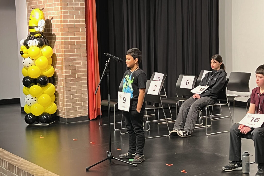 Arshan competing in final round of 2024 ECU Regional Spelling Bee